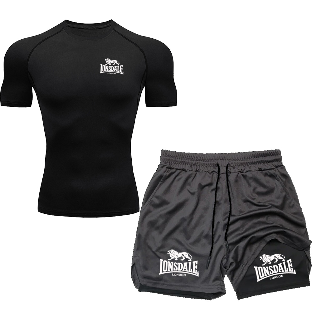Running Jogging Gear - LONSDALE Men's Multi Pocket Shorts Beach