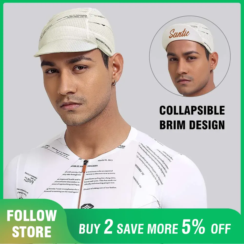 Running Gear Hat - Santic Breathable Cycling Cap Under Helmet