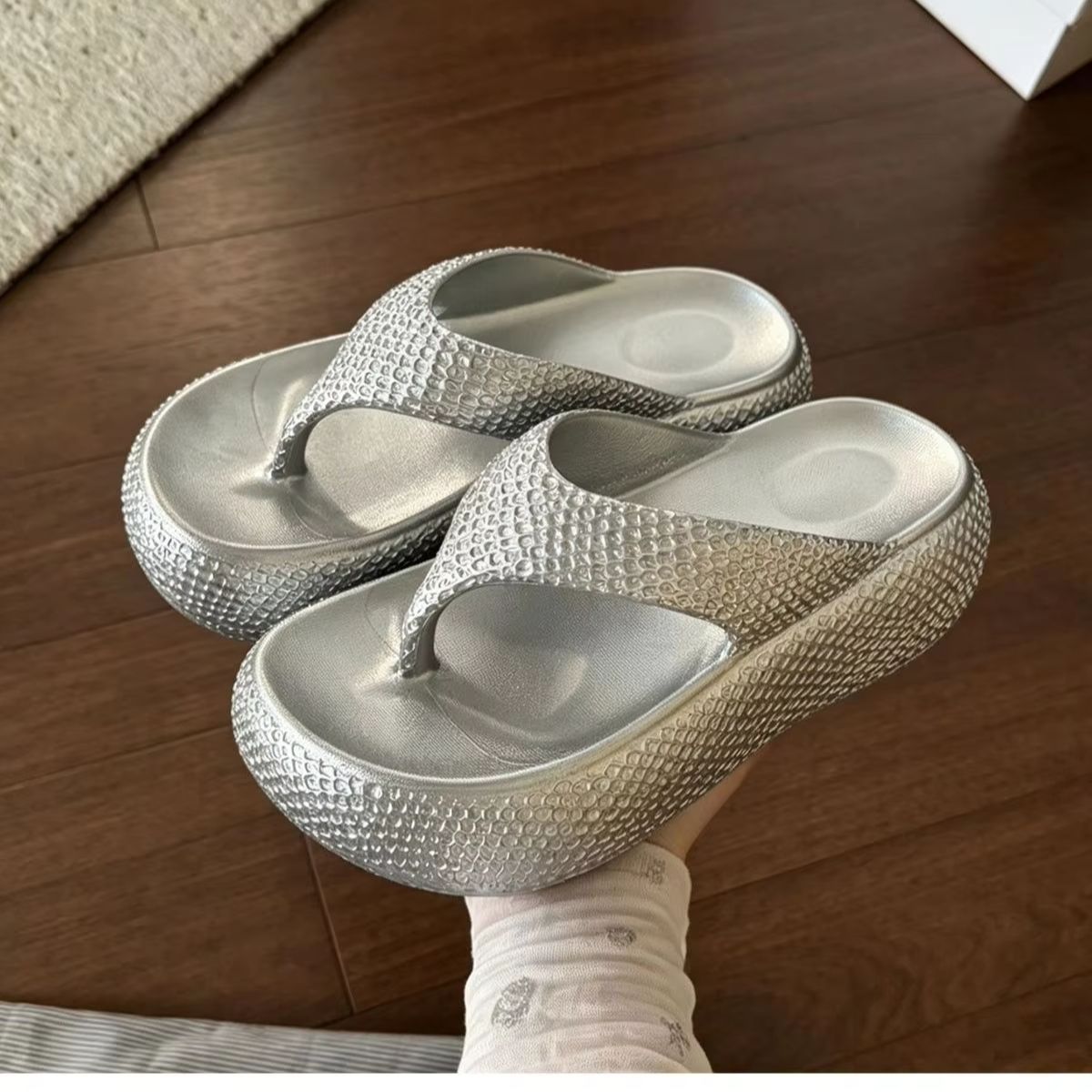 Insole Arch Support - Women's Summer Fashion Solid-Color Beach Flip-Flops