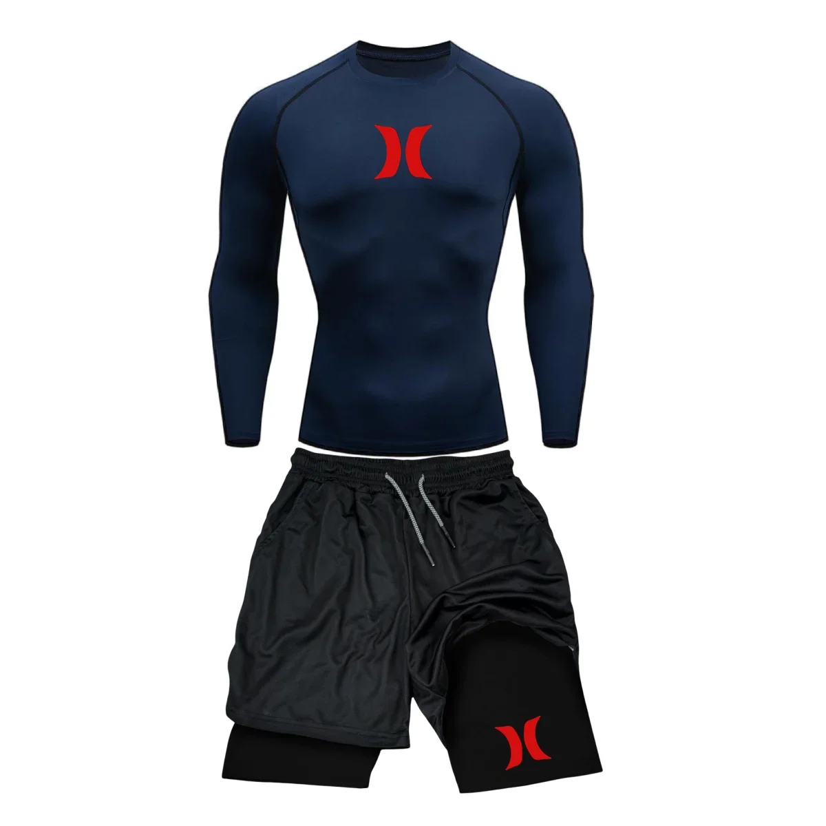 Running Jogging Gear - Men's Compression Running Suits Gym Tights