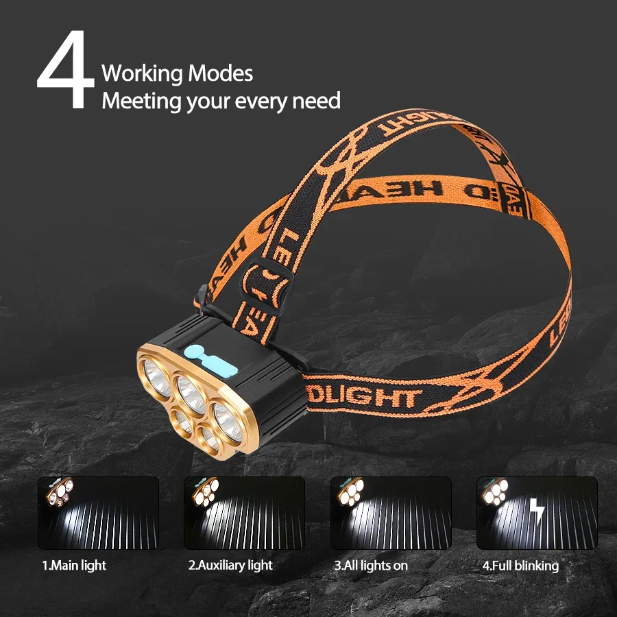 Rechargeable 5 LED Headlight U - Running Headlamp Led review and price