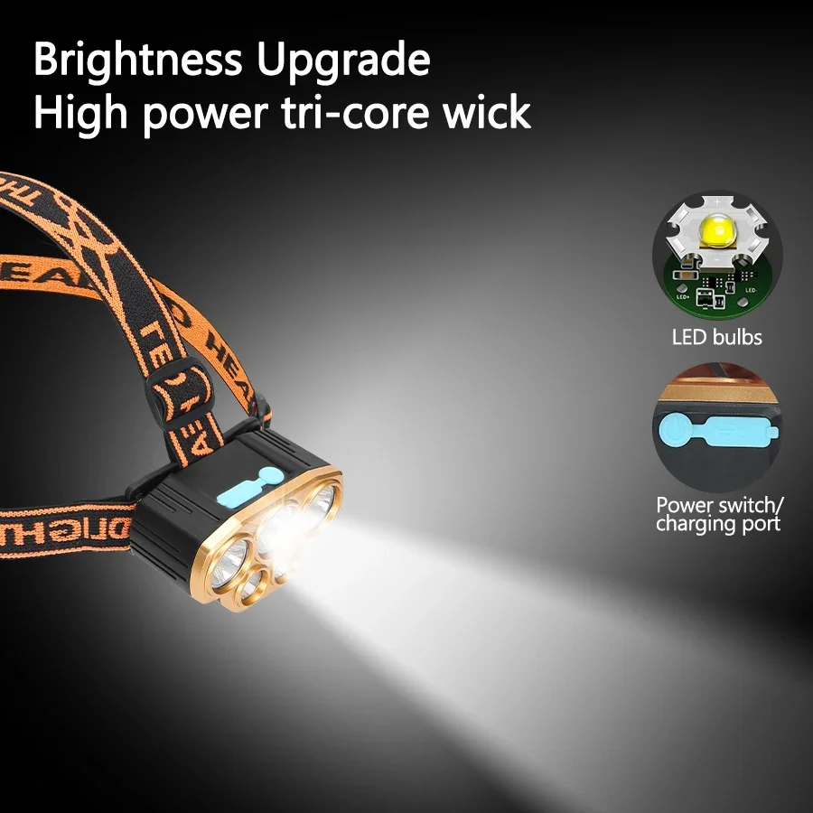 Rechargeable 5 LED Headlight U - Running Headlamp Led review and price