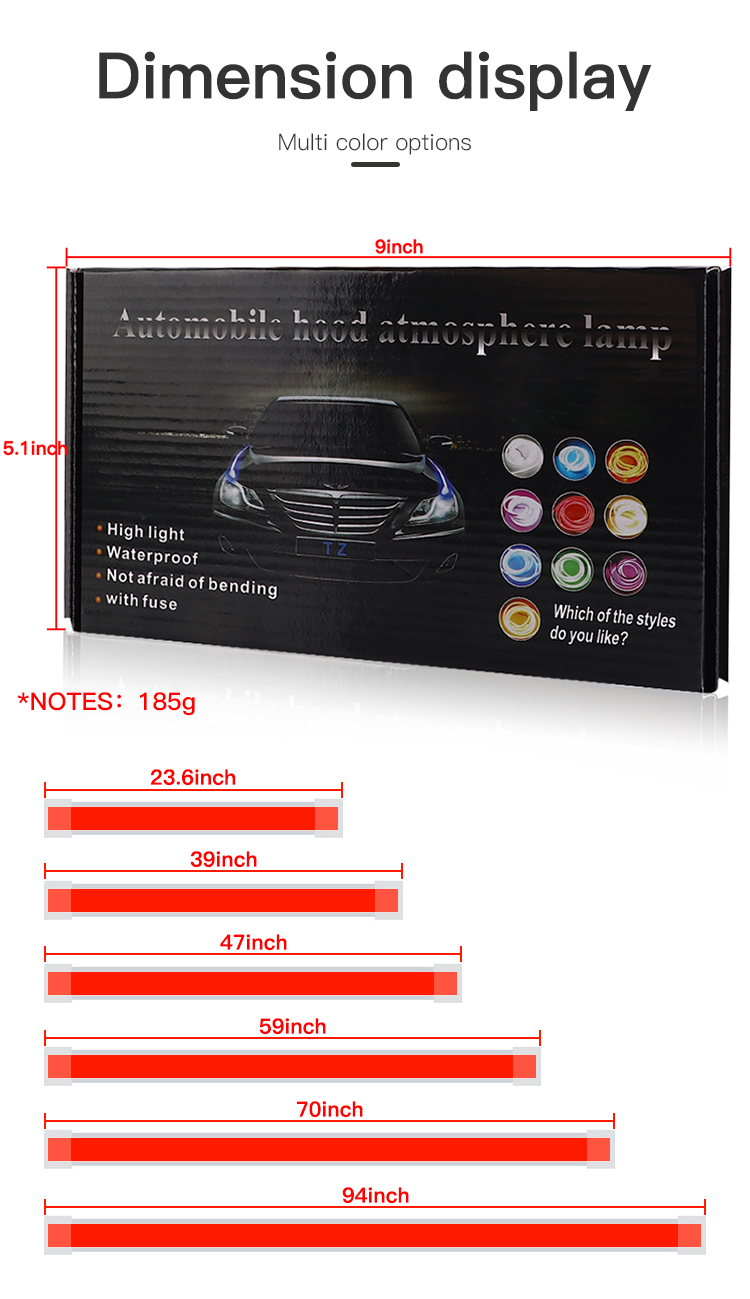 12V White Car Hood Light Strip - Running Headlamp Led review and price