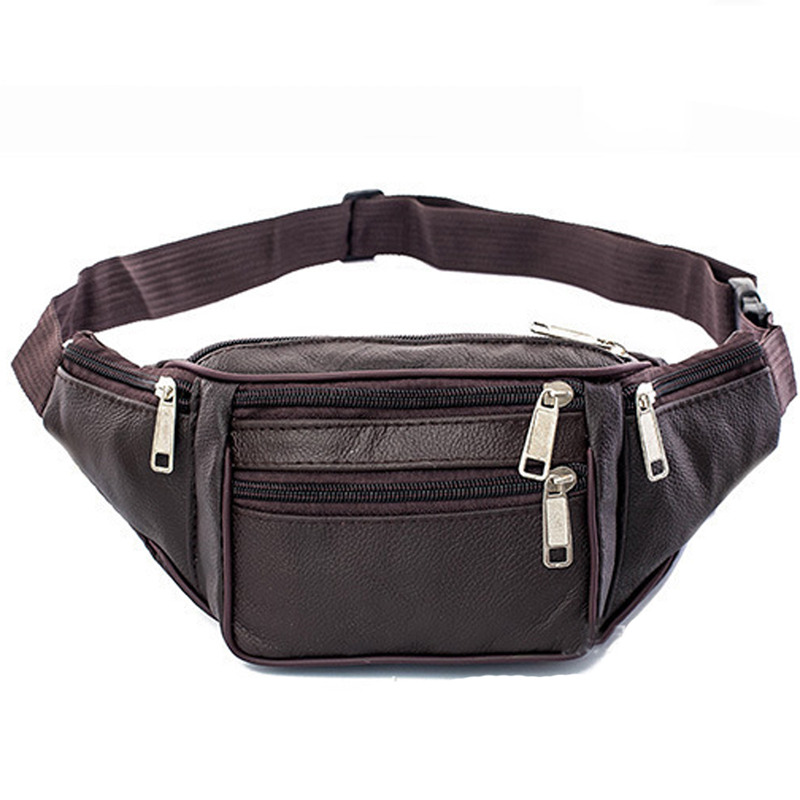 Leather Men Waist Chest Bag Th - Running Belt Waist review and price